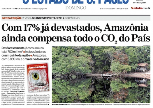 Com 17% desmatado, Amazônia ainda compensa todo o CO2 do país