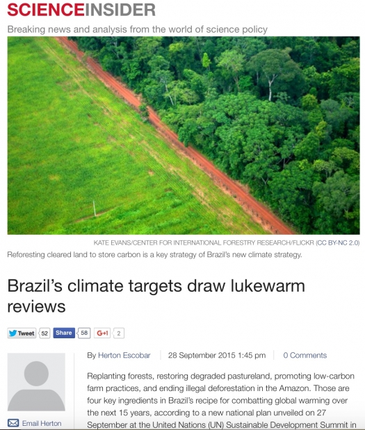 Brazil climate targets draw lukewarm reviews